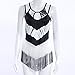 FUA Women Summer Women Casual Sleeveless Tassel Tank Tops Blouse T-Shirt