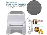 Kids Step Stool By Sahara Baby: 2 Step Stool for Toddlers, Anti-Slip Rubber For Safety, Suitable For Kitchen or Potty Training in Bathroom With Door Pinch & Safety Lock Accessories