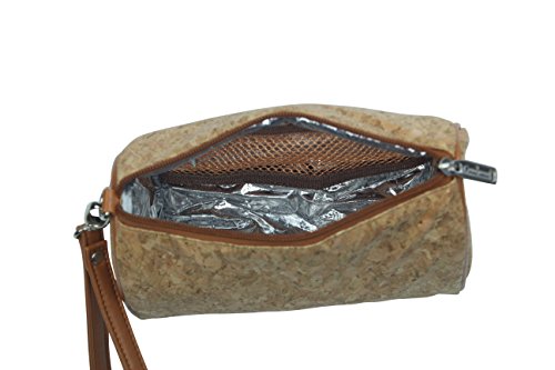 Primeware Shirley Temple Large Touch Up Insulated Cosmetics Bags, Cork