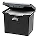 IRIS Portable Letter Size File Box w/Organizer Lid, Black