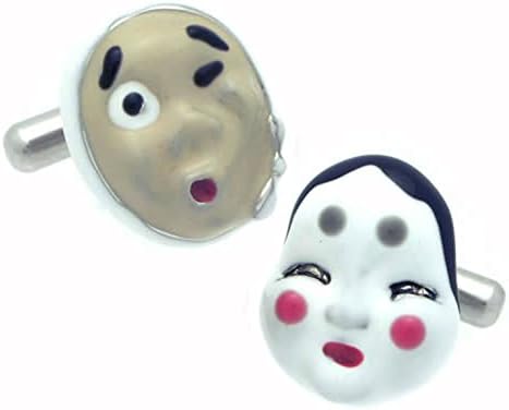 Okame Hyottoko Cufflinks
