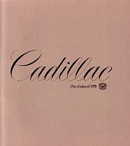 1976 Cadillac Sales Brochure Literature Advertisement Piece Options Colors Book