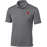NCAA Men's Prime Athletic Logo Micro Pique Polo with Self Collar