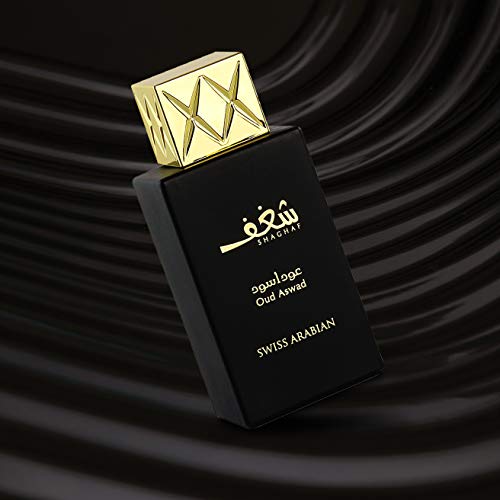 Shaghaf Oud Aswad, Eau de Parfum 75mL | Mouthwatering Incense Infused Noir Oud Wood Fragrance with hint of Rose | Long… - Image 4