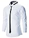 FLATSEVEN Mens Slim Fit Stylish Tailored Dress Shirts