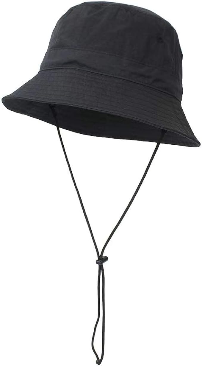 Chapeau De Seau Réversible Imprimé Cocotier Noir Et Blanc - Chapeau Pêcheur Pliable En Coton Unisexe Pour Randonnée, Pêche Et Voyage (56-58cm)