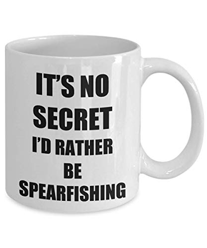 Spearfishing Mug Funny Gift For Underwater Fishing Lover Harpoon Spear Deep Sea Sport Fan Present Idea Novelty Quote Saying Gag Coffee Tea Cup 11 Oz - Thumbnail 2