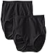 Bali Women's Shapewear Seamless Brief Ultra Control 2-Pack, Black, Medium