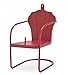 Plow & Hearth Red Retro Lawn Chair Squirrel Feeder