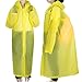 T-Wilker Portable Rain Ponchos Drawstring Raincoat with Hoods Reusable for Hiking Camping Outdoor Sports (Yellow)
