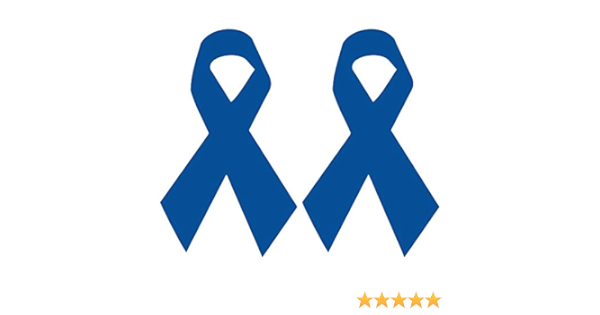 Amazon Com Cushystore Men S Health Awareness Month Colon Ribbon Mesothelioma Cancer Child Abuse Colorecral Rectal Huntington S Disease Support Reflective Decals Sticker For Car Helmet Blue 3 X5 2 Pack Sports Outdoors