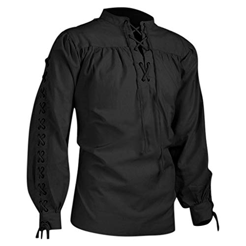 Mens' Medieval Shirt Gothic Elastic Band Adjustable