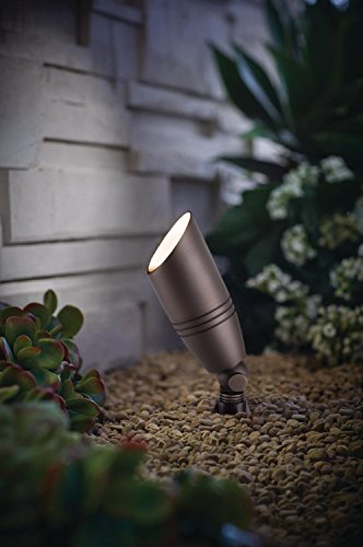 H&A Solid Brass Landscape Spotlight Pack of 6 Outdoor Lights 12V Low Voltage with Spike Stand - Thumbnail 3