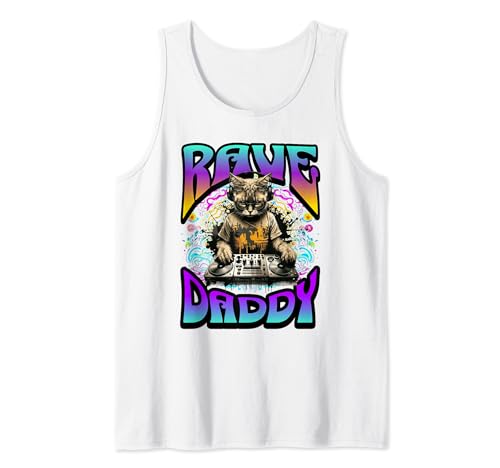 Rave Daddy EDM and Raving Father Music Festivals Electro DJ Tank Top