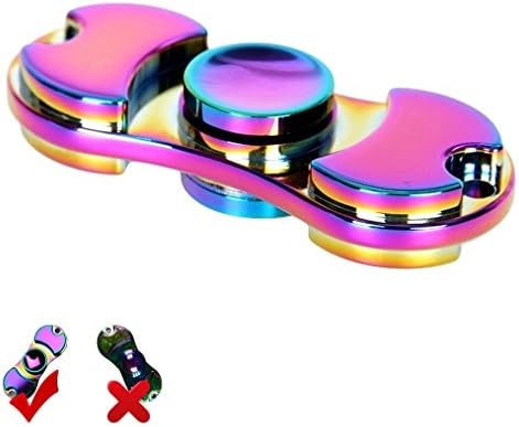 Qingsm Aluminum Alloy Colorful Fidget Spinner Anti-Anxiety Hand Spinner