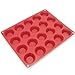 Freshware 20-Cavity Mini Silicone Mold for Homemade Tart, Quiche, Pastry, Cake, Pie, Pudding, Jello, and More