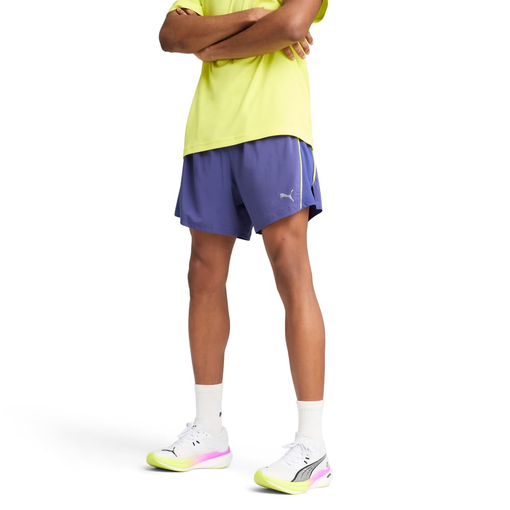 PUMA Men’s Standard Run Favorite Velocity 5″ Shorts, Blue Crystal SS25, Large