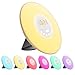 Sunrise alarm clock wake-up light Asahi analog light alarm clock bed lamp multi-color conversion alarm function (white)