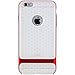 For Apple iPhone 6 Plus/6s Plus 5.5”Inch Case, ROCK [Royce] Anti-scratch Protection Ultra Thin Fit Dual Layered Heavy Duty Armor Hybrid Hard PC + Soft TPU Protective Shell Case – Red/Clear