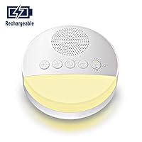 White Noise Machine - Sound Machine for Relaxation & Sleeping,with Baby Soothing Night Light and Memory Function,10 High Fidelity Nature Sounds,Sleep Sound Therapy for Home,Office,Baby and Adults