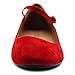 Ollio Women's Shoe Ballet Light Faux Suede Mary Jane Flats
