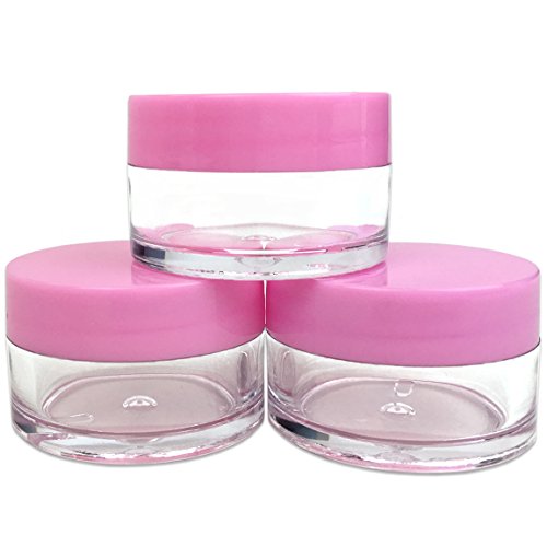 240 x Beauticom 20g gram Pink Lid Small Jar Containers for Sample Lotion Cream Powder Lip Balm Makeup Cosmetic etc