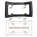 TOPNEW License Plate Frame Bumper Thumper Complete Coverage Front Car Bumper Guard Shock Universal Fit Absorbing Flexible License Plate Frame