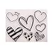 arriettycraft Love Heart Shape Clear Stamps for Card Making or Journaling Valentine Day Silicone Stamps for Journals Scrapbooking Paper Crafts Decoration