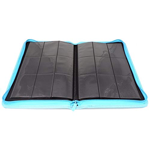 docsmagic.de Pro-Player 9-Pocket Zip-Album Light Blue - 360 Card Binder - MTG - PKM - YGO