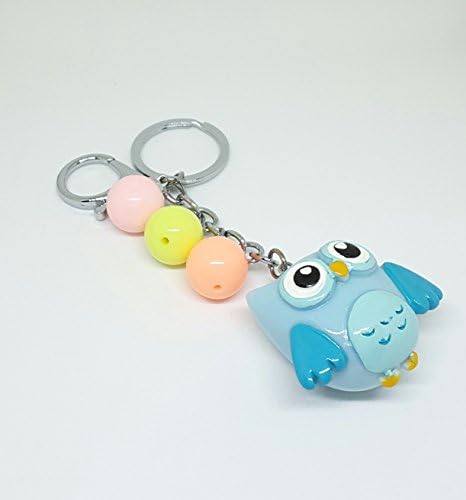 Stainless Steel Tone owl Resin Purse Decoration Keychain Perfect Idea Gift And Toys