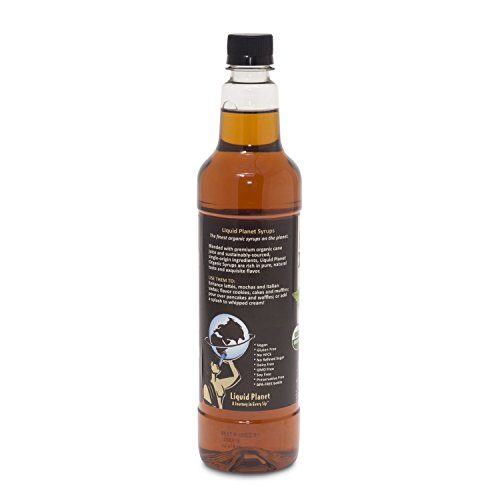 Organic Hazelnut Syrup, Hazelnut Coffee Syrup, 750 ML with Syrup Pump