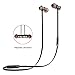 Bluetooth Headphones, Wireless Bluetooth Headset, Sweatproof V4.1 Noise Cancelling Headphones Earphones with Microphone & Stereo with Magnetic Attraction (Black)