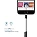 iPhone X / 10/8/ 8 Plus Adapter External Lightning Splitter for iPhone 7/7 Plus, Wofalodata Lightning to Aux Audio Headphone Extender and Charge Connector Compatible for iOS 11 (Black)