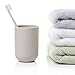 UVIVIU Toothbrush Cup, Bathroom Cup, Toothbrush Holder, Bathroom Tumbler, Plastic, 350ml (White)