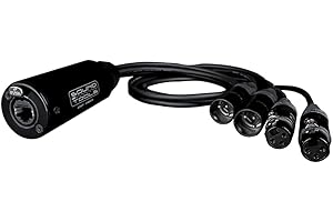 Sound Tools CAT Tails FMX – 4 Channel 2 Male + 2 Female XLR to EtherCON Breakout Tails | Send/Return for Analog Audio, AES3, Intercom, DMX Over Shielded Cat5e