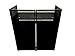 DJ Event Facade White/Black Scrim Metal Frame Booth + 20
