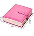 NFASHIONSO Jewelry Travel Organizer-Litte Book Design PU Leather Jewelry Earing Storage,Pink