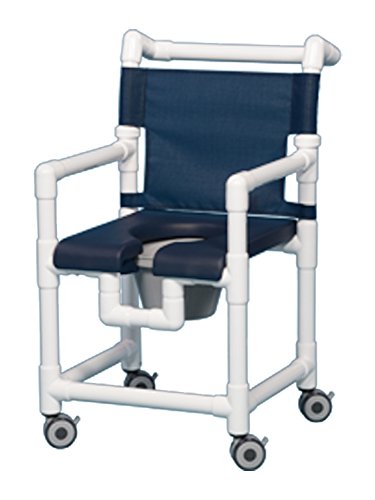 Open Front Seat Deluxe PVC Rolling Shower Chair SC717 P N
