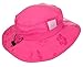 Sun Protection Zone Kids’ UPF 50+ Safari Sun Hat, Pink Flowers, Uv Sun Protective, Lightweight, Straps, One Size