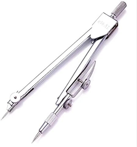 TradeMonoster Drawing Compass Stainless Steel Math Geometry Tool Set Pencil Compass 1 Pack