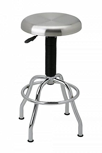Seville Classics Commercial Stainless Steel Top Work Stool, 