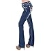 Sexy Couture Women's S95-PB Mid Rise Flare Bottoms Boot Cut Jeans