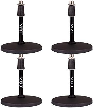 VRT Pro Audio Desktop Microphone Stand 4 Pack
