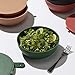 W&P Porter Plastic Bowl Lunch Container w/ Protective Non-slip Exterior, Green 1 Liter | Lid & Snap-tight Silicone Strap | Food Storage, Bento Box, Meal Prep | BPA-Free Plastic