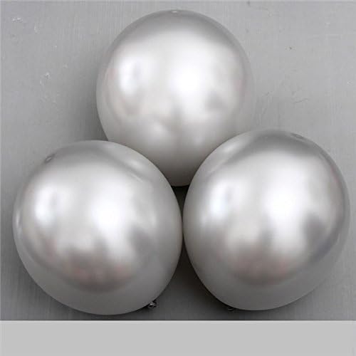 Gold Balloons 10Pcs/Lot 12 Inch Thick 2.8G Latex Helium Balloons Wedding Decoration Inflatable Air Balls Birthday Party Supplies Silver