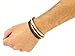 Mens Black Leather Strap Coloured Cords Leather Bracelet / Leather Wristband / Surf Bracelet