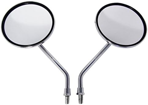 Chrome Billet Round Motorcycle Mirrors for Yamaha YZF R1,R125