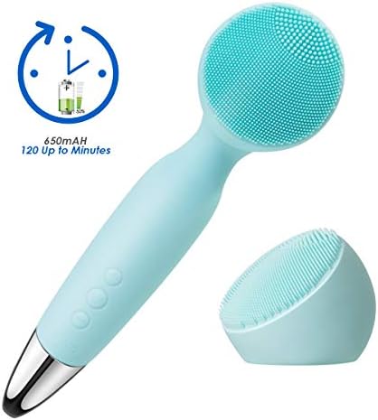 Viala 3-in-1 Back Brush, Electric Cordless Back Massager, Vibrate Wand Massager with 2 Head-attachments, Waterproof, USB Rechargeable Handheld Cordless Massager for Neck & Facial Massager & Shower