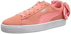 PUMA Suede Bow Jr Sneaker Shell Pink, 6 M US Big Kid