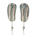 Tumbler Home-Tropical Flip Flop Wall Hooks - Set of 2-10 Inch Tall with Seashell and Starfish Accents